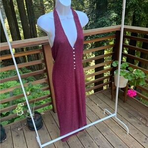 Reformation halter knit dress